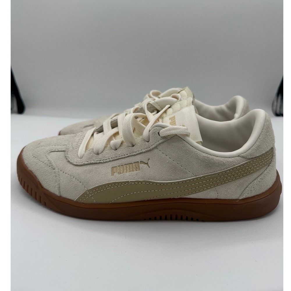 PUMA Club 5v5 Frosted Ivory Gum Suede Sneakers Size 6 Women's 399482-05